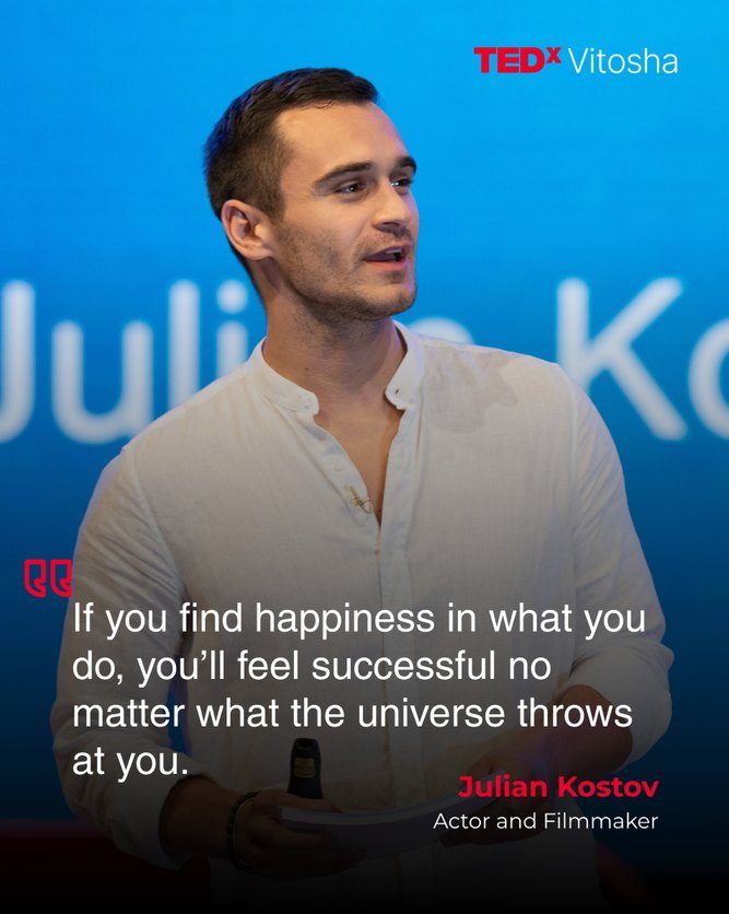 Julian Kostov speaking at TEDxVitosha